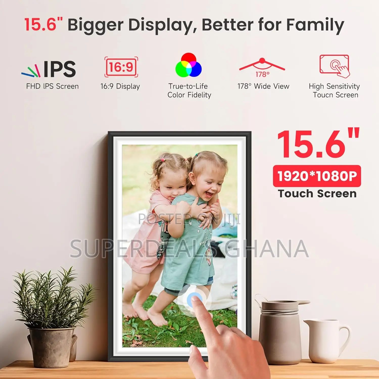 Frameo 15.6 Inch Wifi Digital Photo Frame