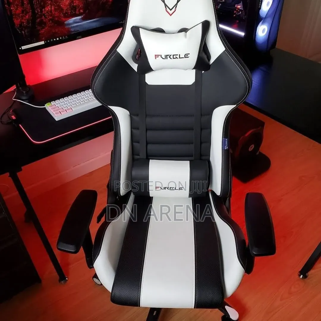 Furgle Gaming Chair Headrest Footrest