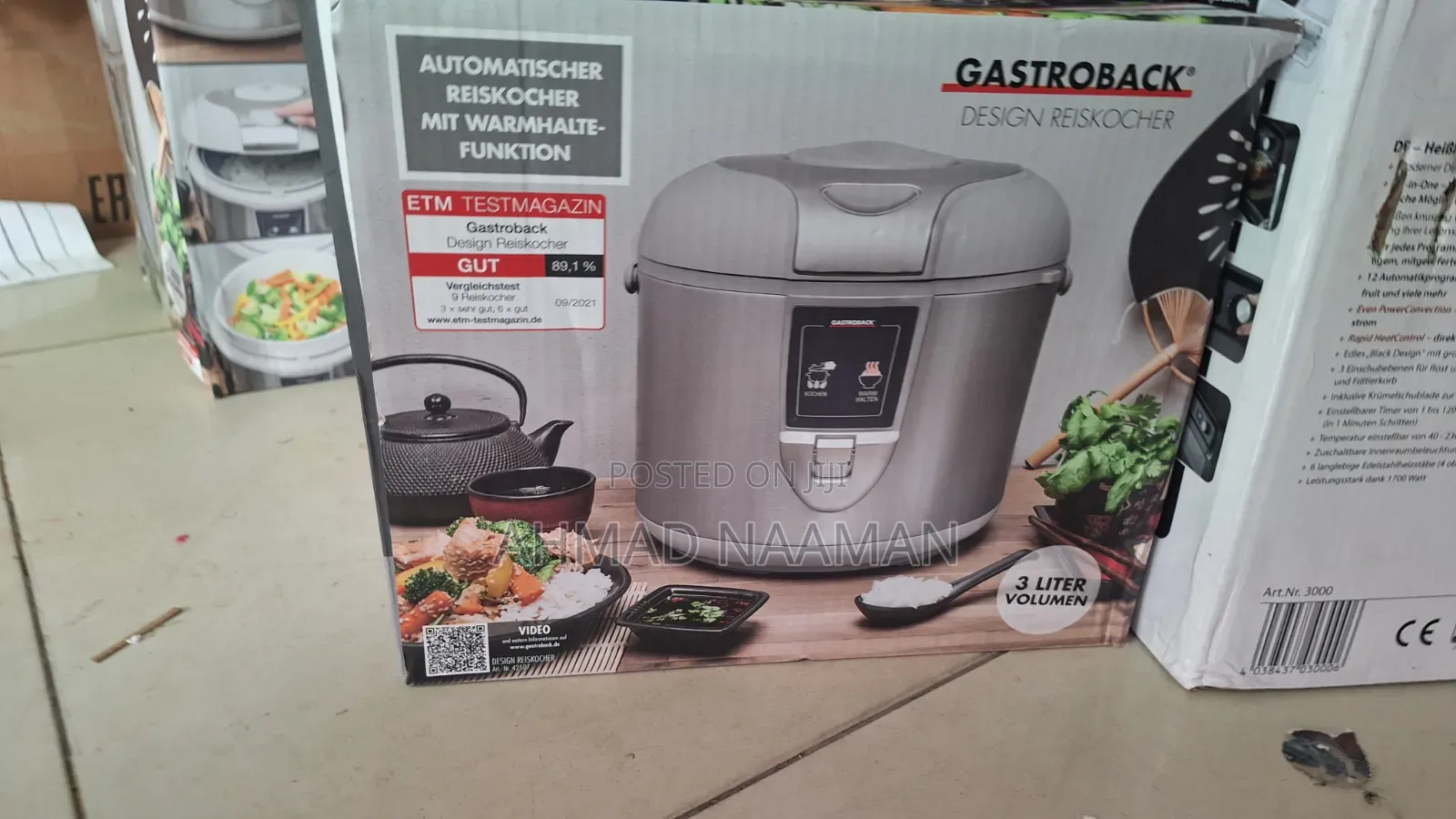 Gastroback Rice Cooker and Steamer 3l