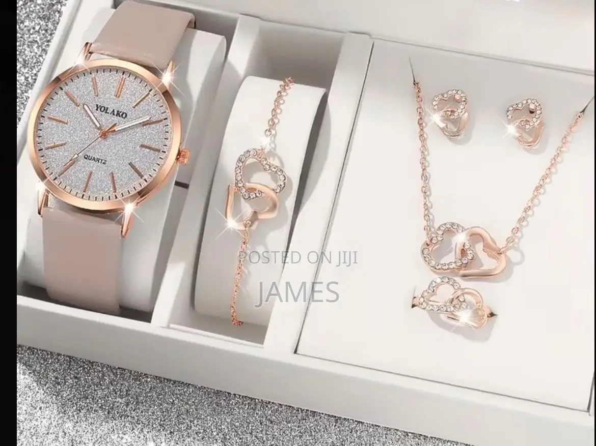 Women 5 in 1 Watch Set