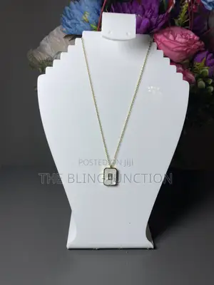 White Square Jade Necklace