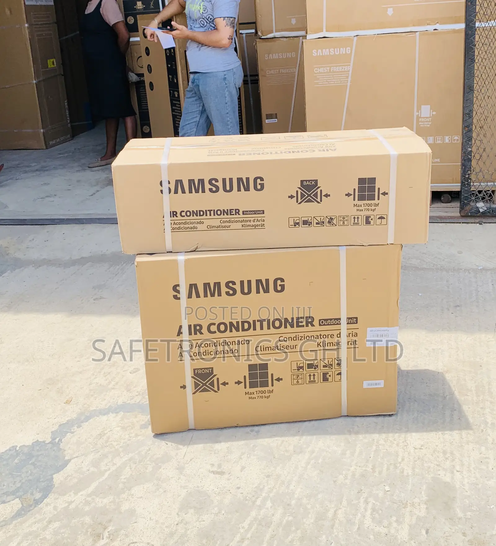 Newly Approved White Samsung Ac Split 1.5hp R410 Ar12crhgawk/Af