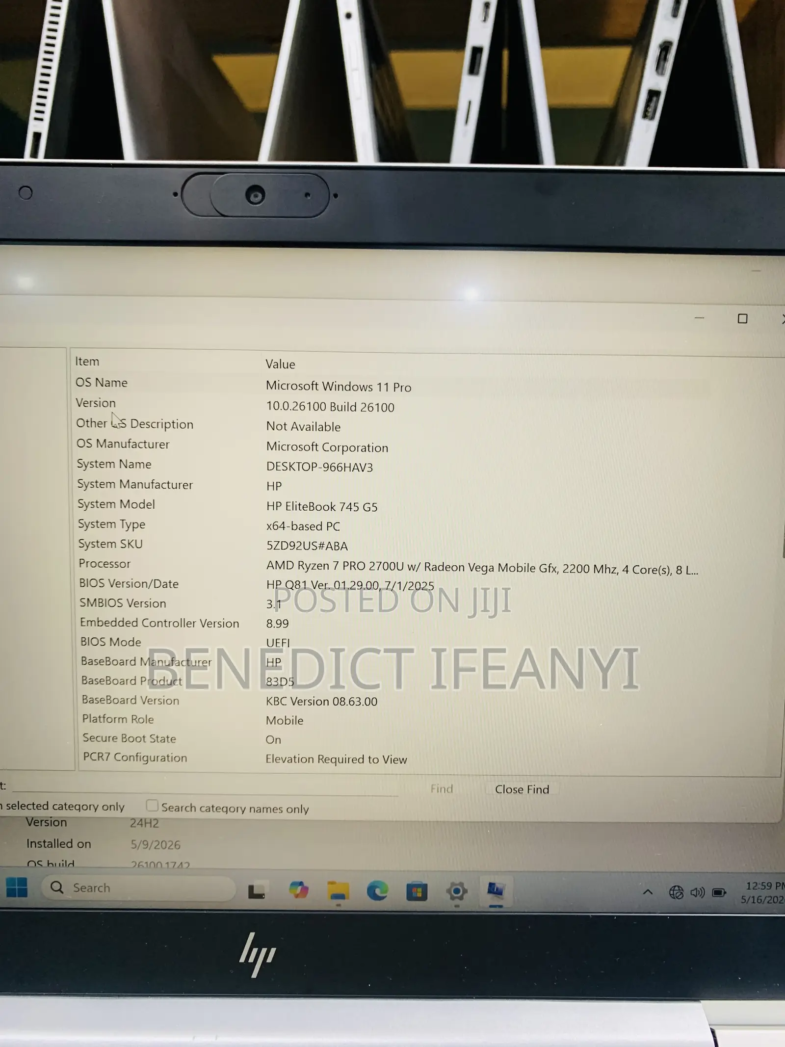 Laptop HP EliteBook 745 G5 16GB AMD Ryzen 7 SSD 256GB
