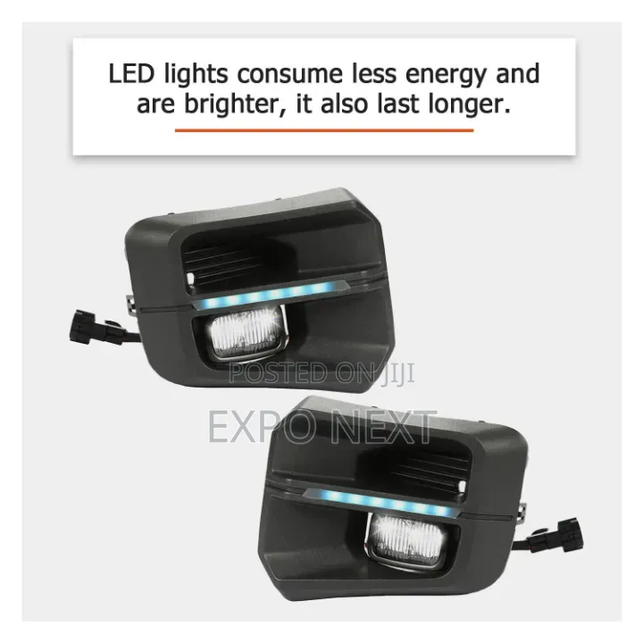Led Fog Light Lamps Kit Cover 2016-2023 Toyota Tacoma TRD-Pro Style