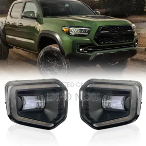 Led Fog Light Lamps Kit Cover 2016-2023 Toyota Tacoma TRD-Pro Style