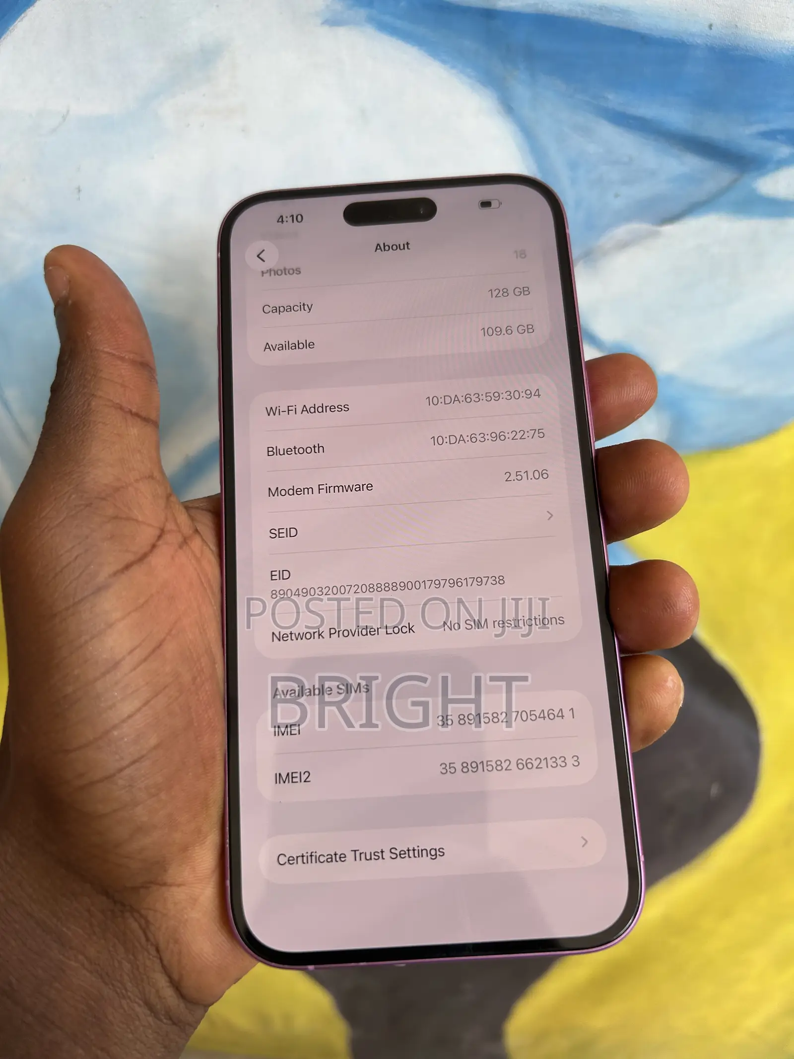 Apple iPhone 16 Plus 128 GB Pink