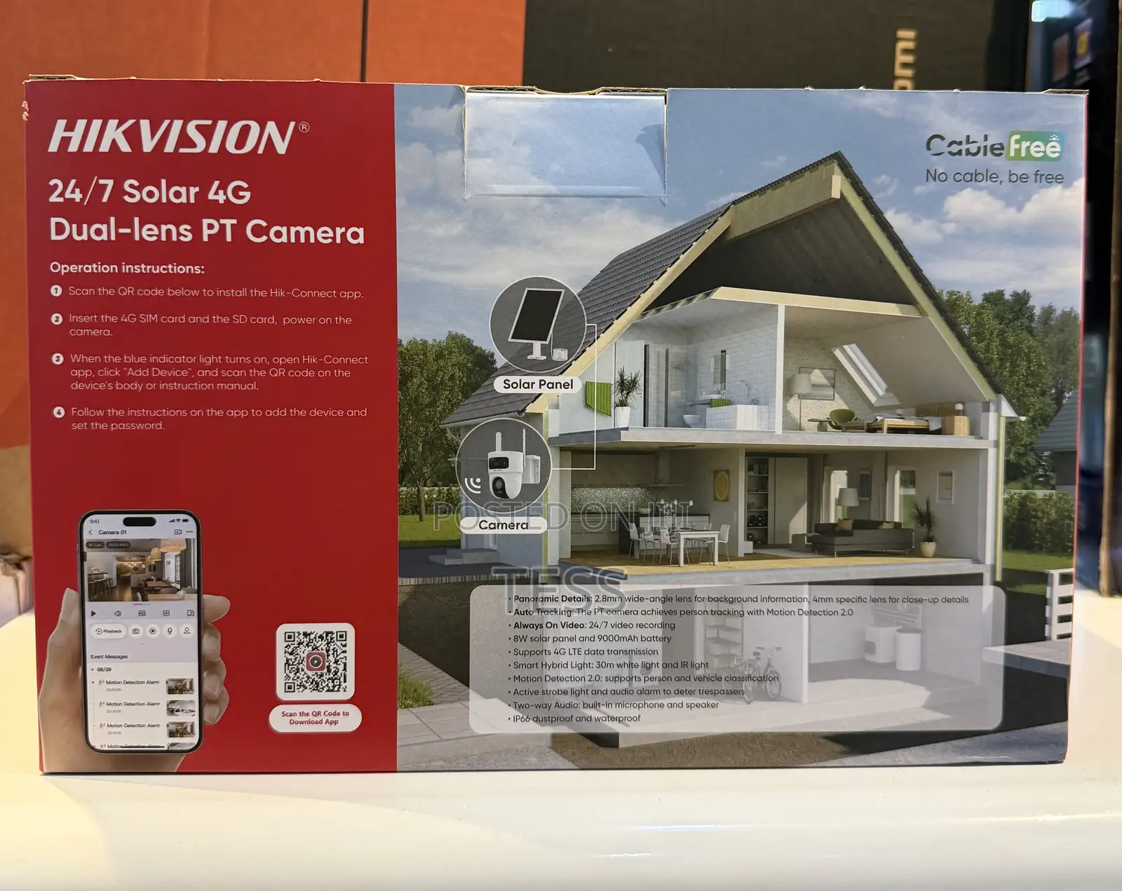 Hikvision Sp8 Solar 4g Camera Dual Lens Full Color Aov Ds-2cfsp8-D/4g