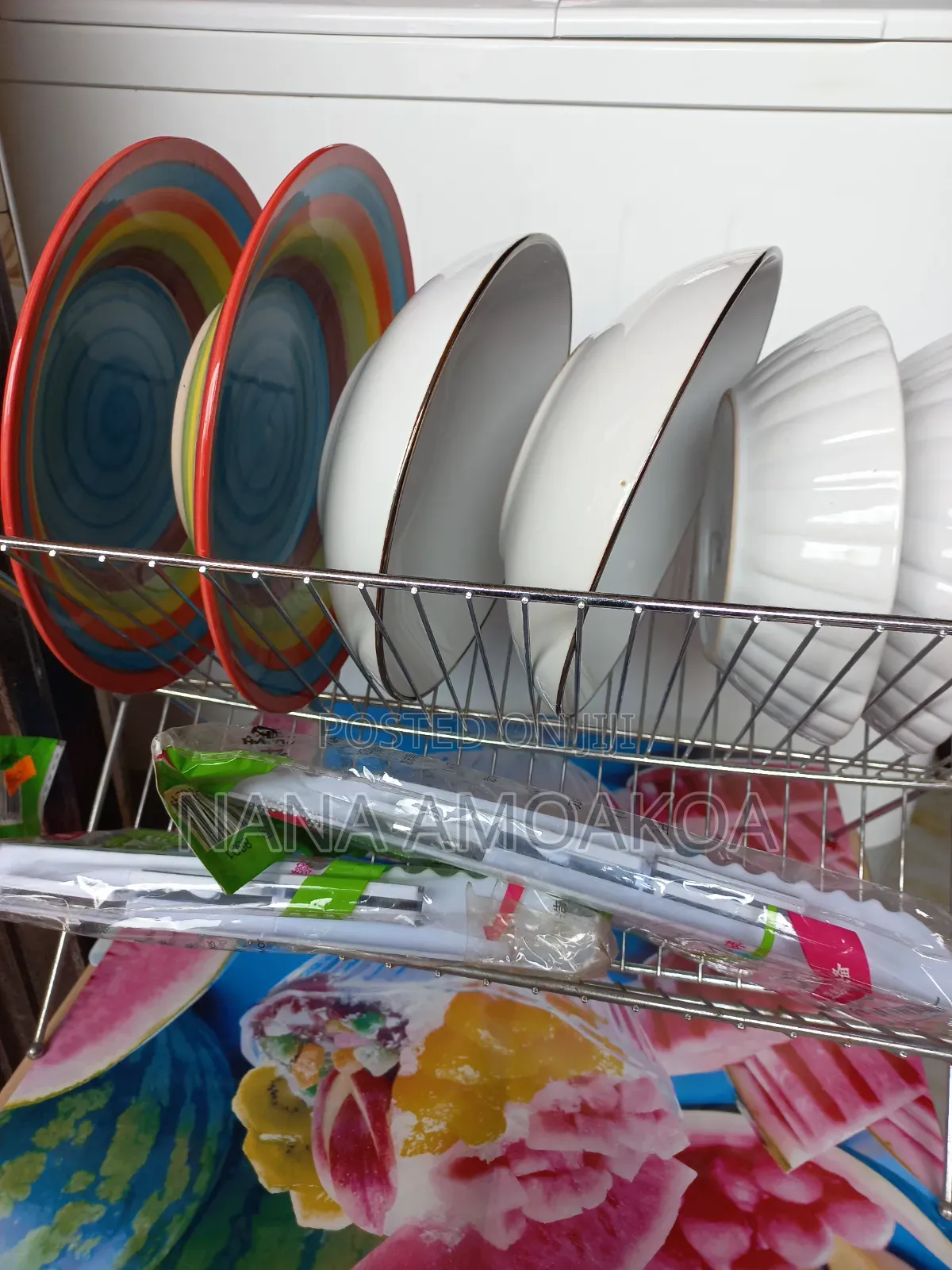 Plate Rack and BBQ Grill
