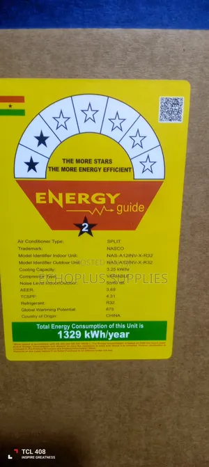 Nasco 1.5hp Dual Inverter Air Condition/R32 Gas