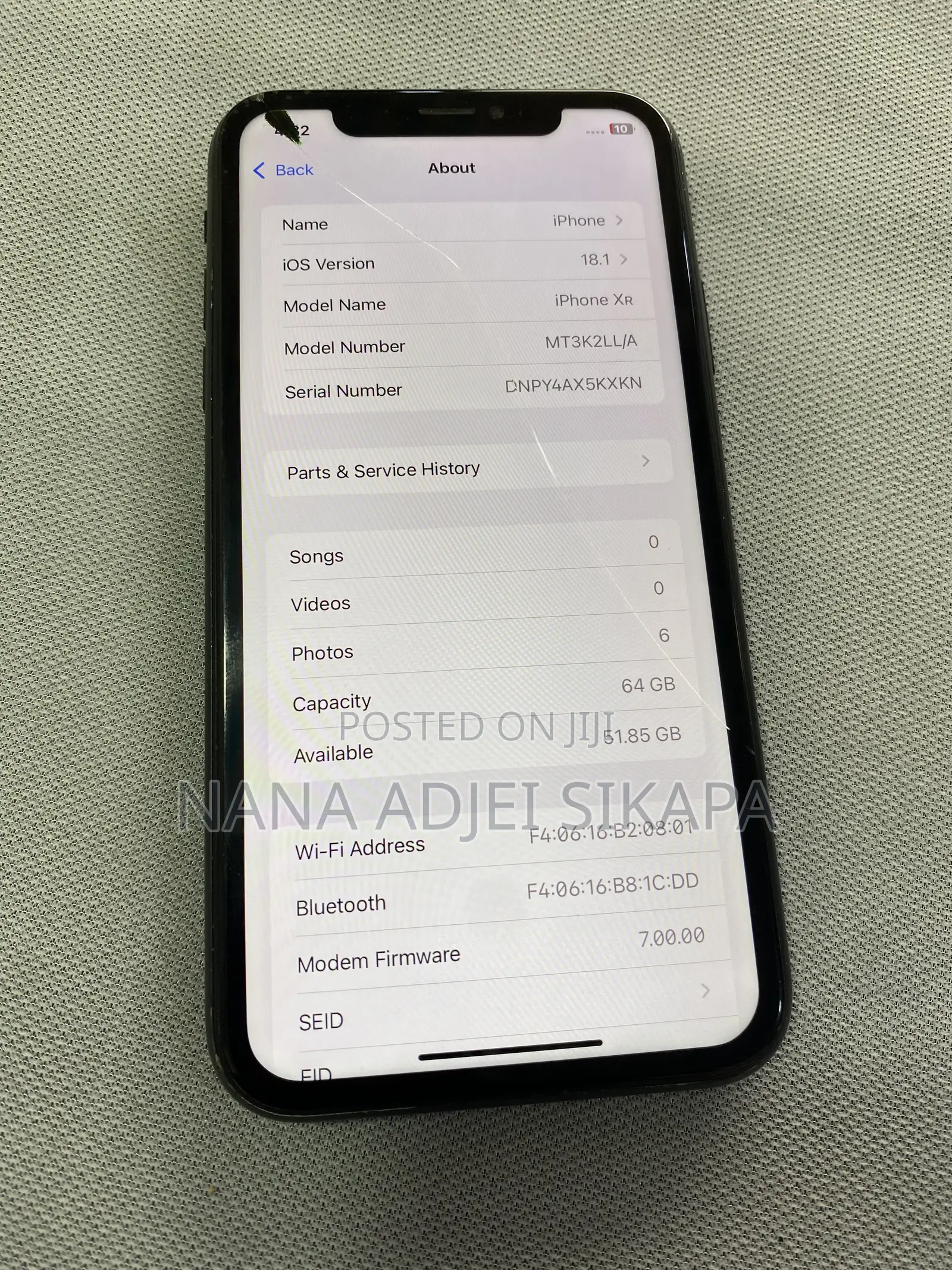 Apple iPhone XR 64 GB Black