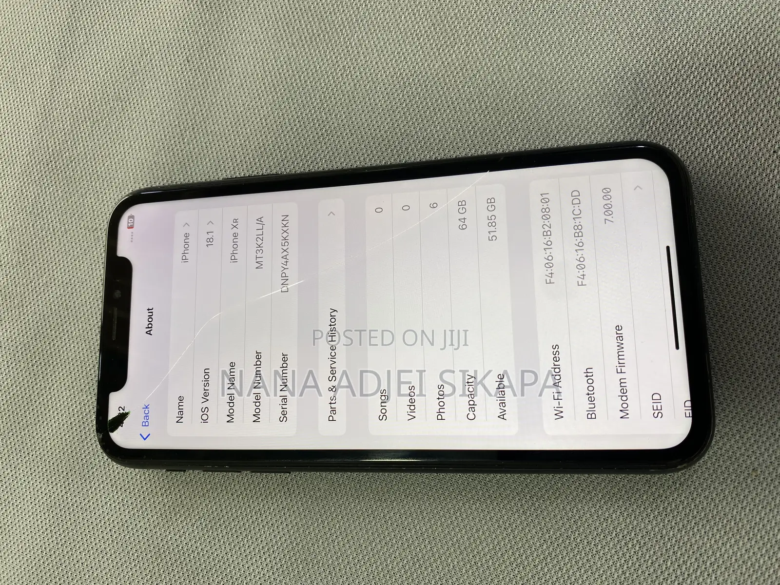 Apple iPhone XR 64 GB Black