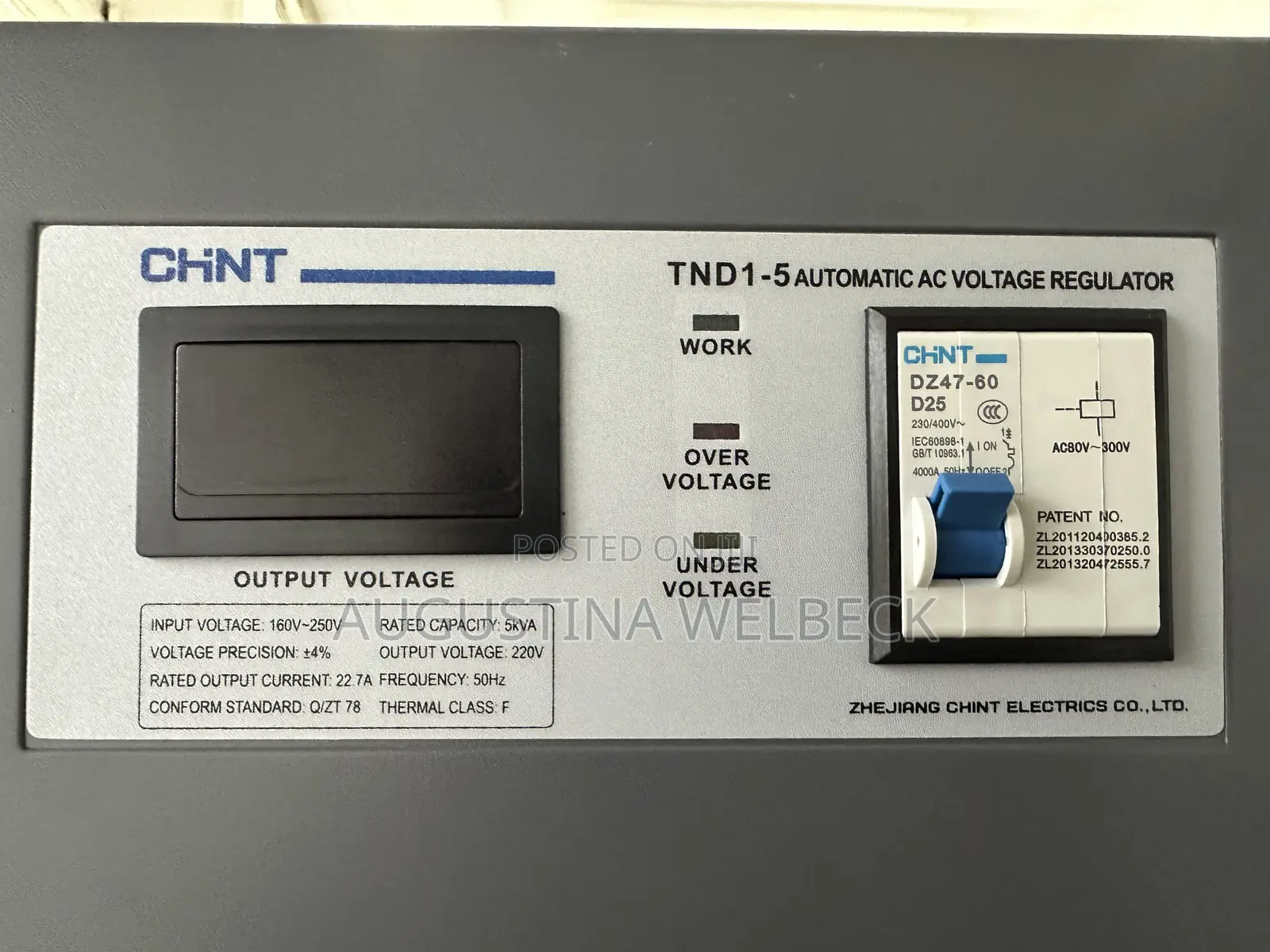 Automatic Voltage Regulator 5kva (Avr)