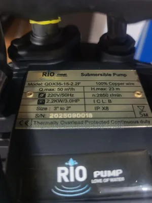 Rio 3hp Submersible Water Pump