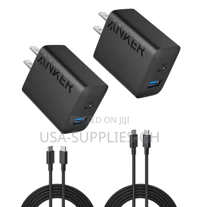 Anker 2-Pack (2-Port, 20w) Fast Usb-C Charger Block,