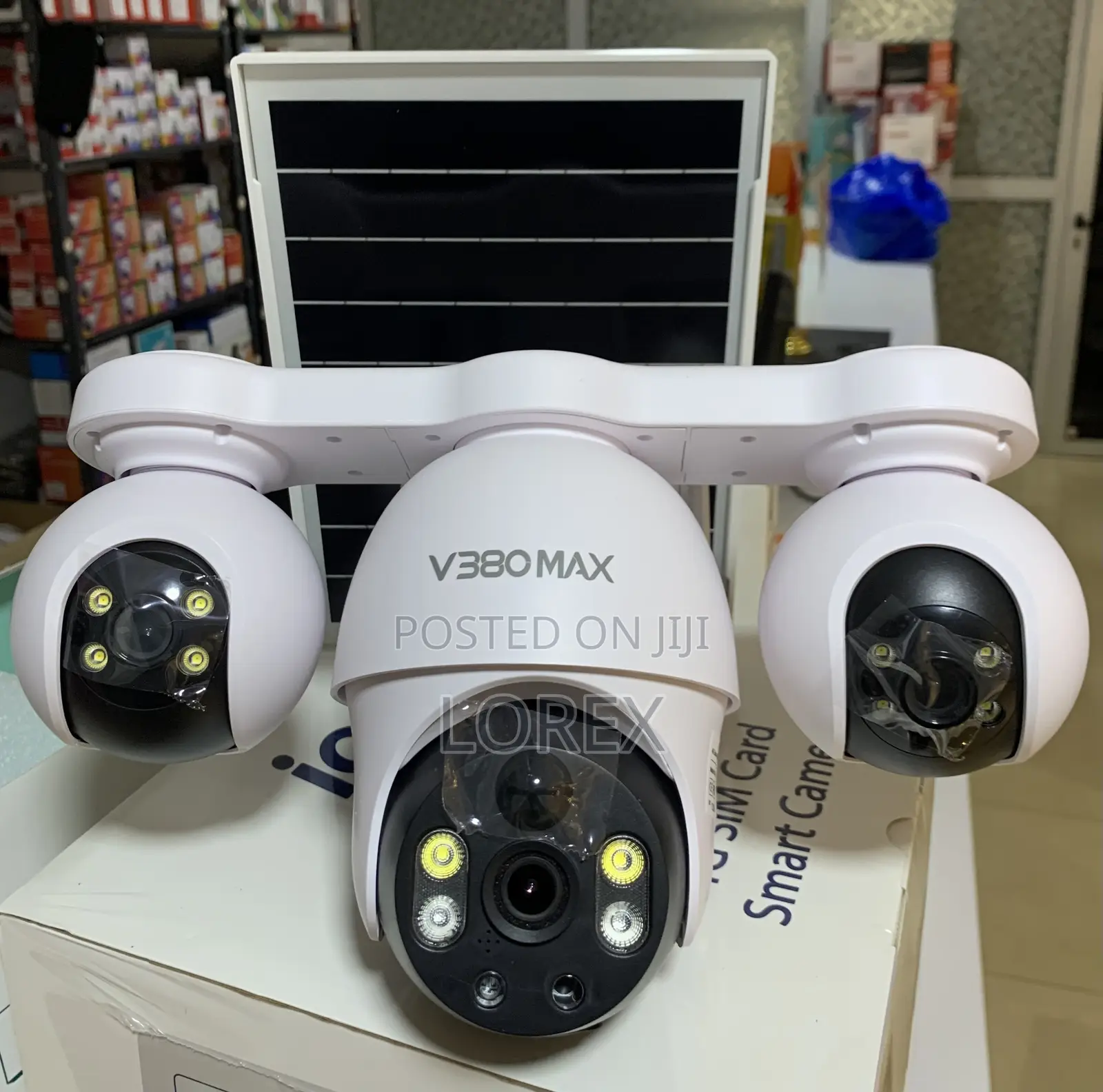 Solar 4g Camera 3 Lens Way Audio Camera Auto Human Tracking 6mp