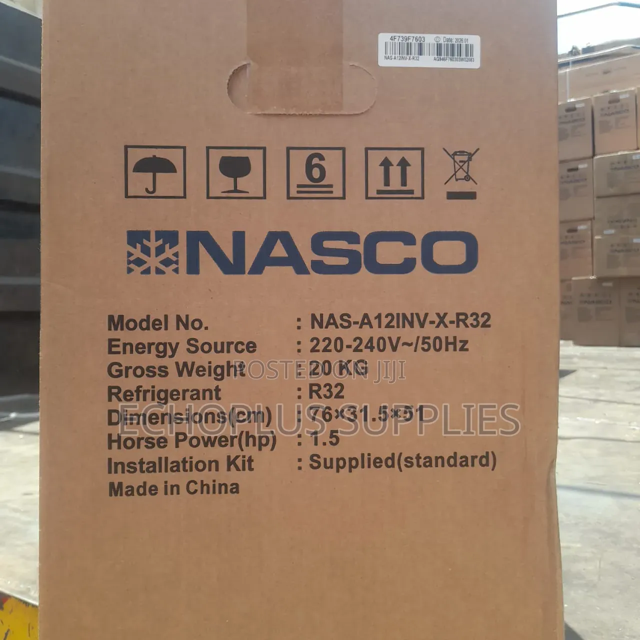 Nasco 1.5hp Dual Inverter Air Condition/R32 Gas