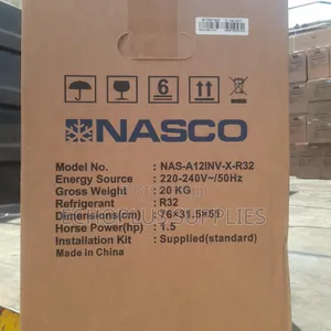 Nasco 1.5hp Dual Inverter Air Condition/R32 Gas