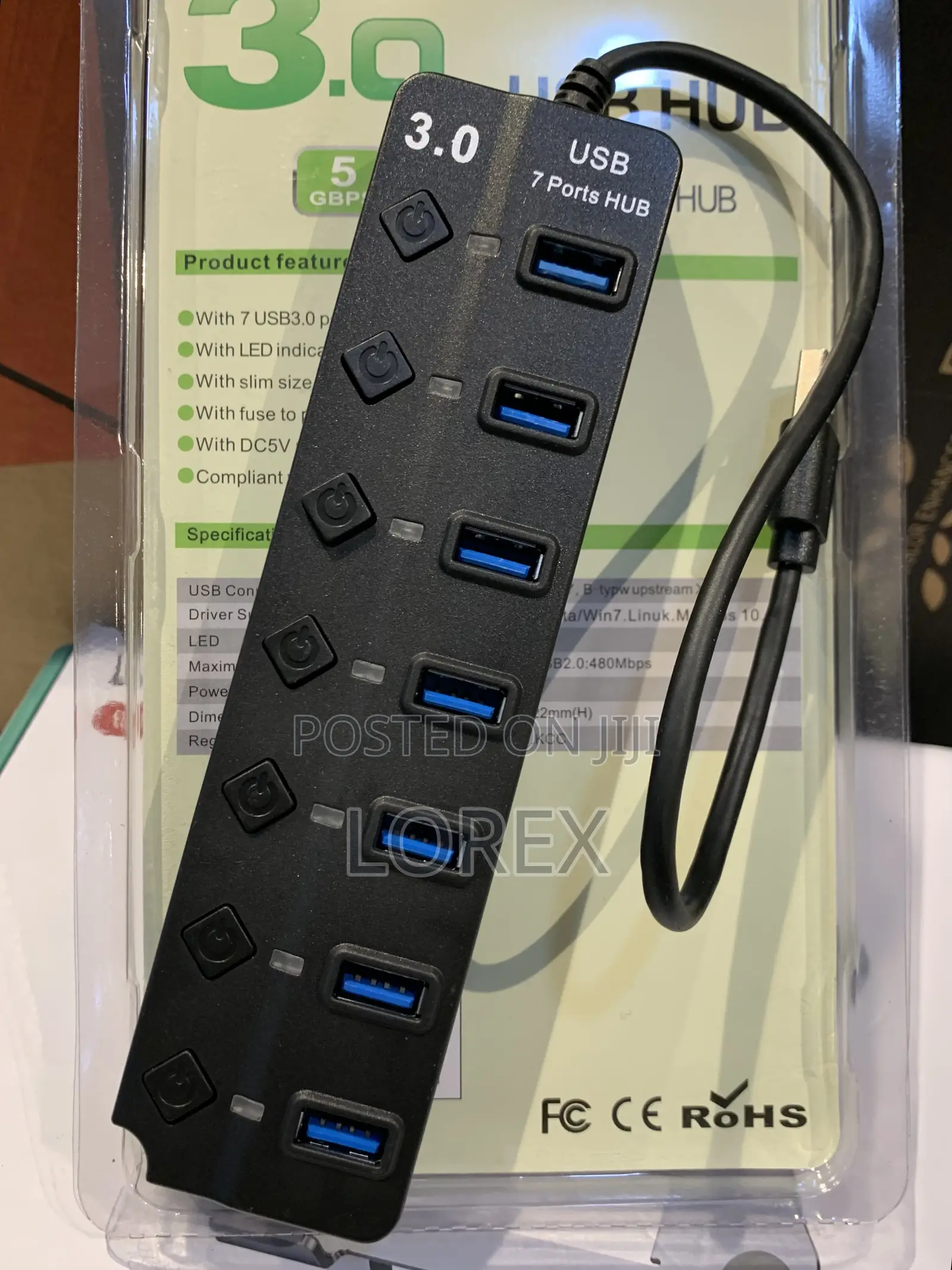 Usb Hub 3.0 7ports 30cm