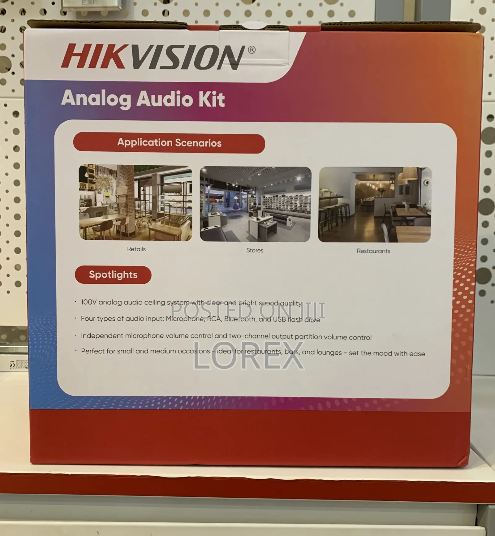 Hikvision Analog Audio Kit With 60w Amplifier Qae0ka60206-4