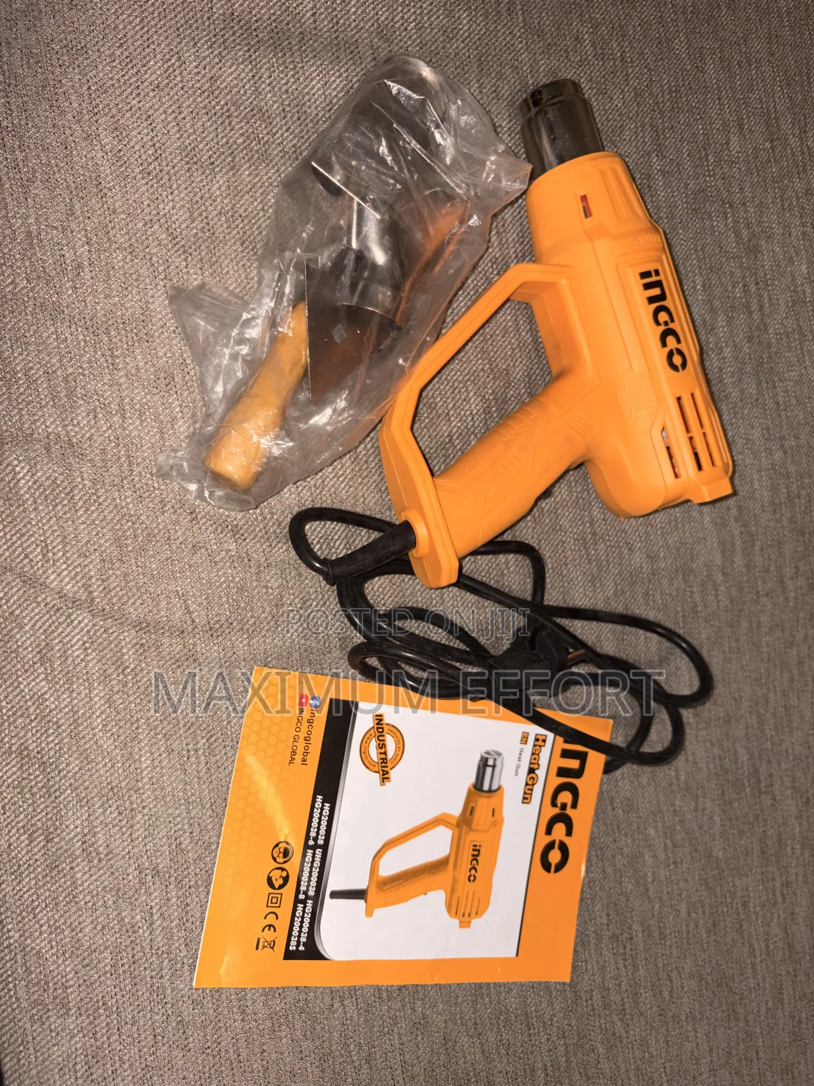Powerful Ingco Heat Gun 2000w With Accessories