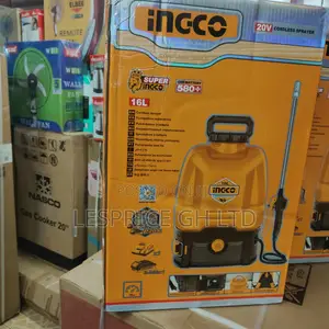 Ingco 20v Cordless Knapsack Sprayer With 16l Tank