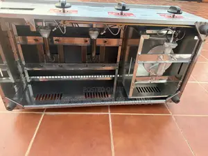 3 Burner Gas Griddle With a Gas Deep Fryer Big Size