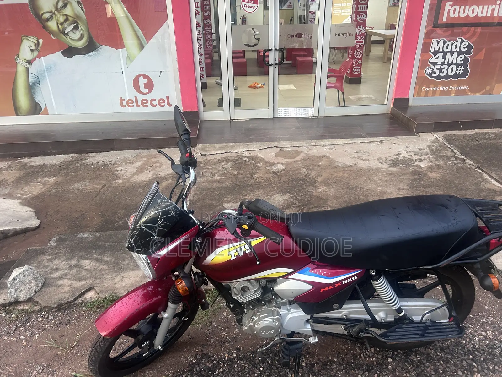 TVS HLX 125 2025 Red