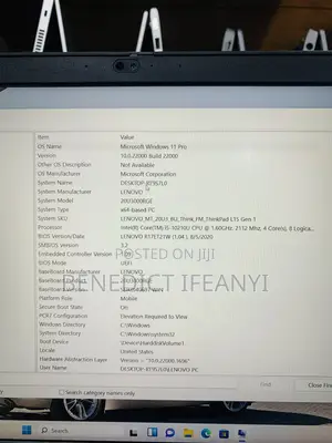 Laptop Lenovo ThinkPad L15 Gen 3 8GB Intel Core i5 SSD 256GB