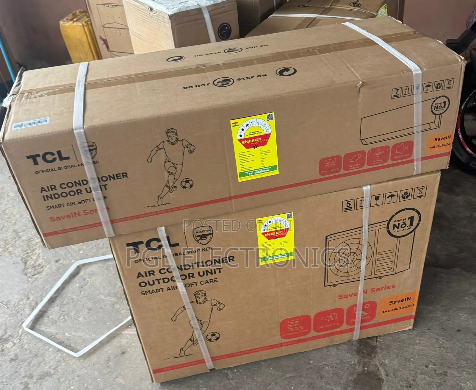 TCL 2.5hp Split {Not Inverter} R32 Savein 3 Star Air Condition
