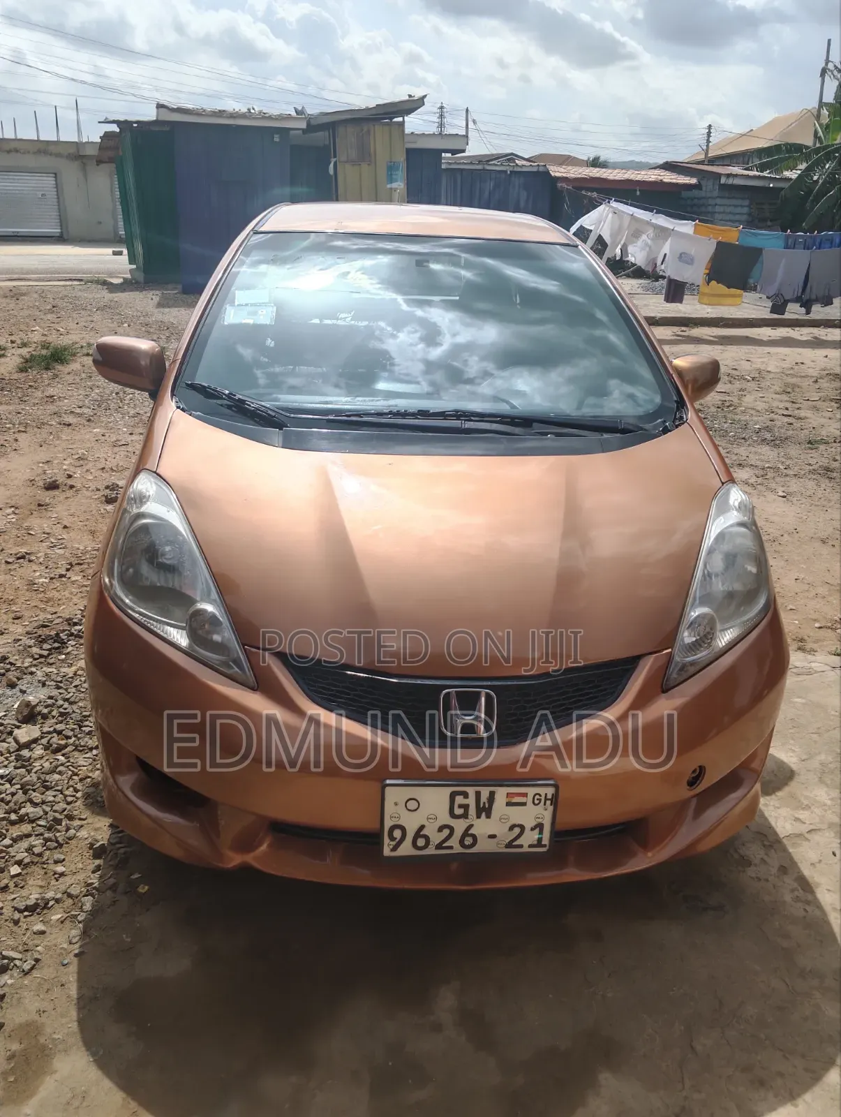 Honda Fit Sport 2011 Orange