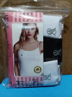 Victoria Secret Camisole / Singlet 3 in 1 (2 Whites 1 Black)