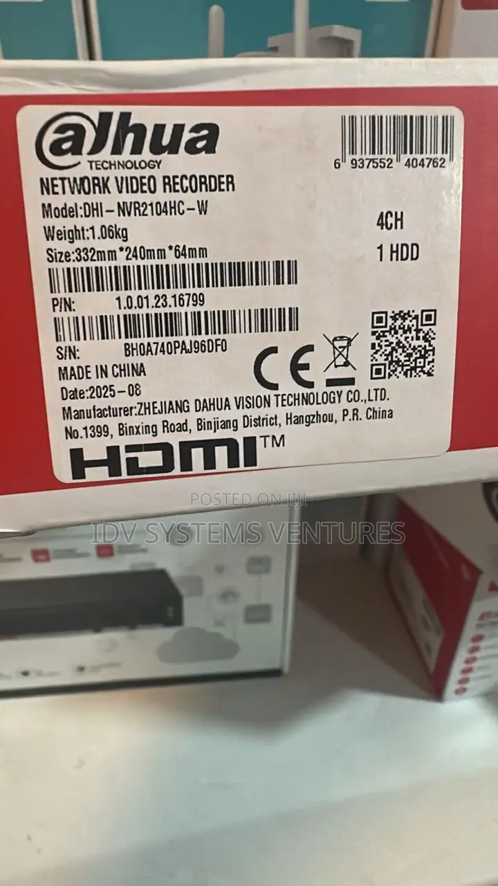 CCTV NVR 2104hc-W Dahua 4ch 1hdd Cooper 1u Wireless Network Recorder
