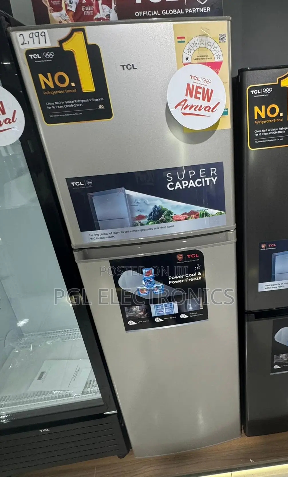 TCL 165ltr Top Freezer, Energy Saving Fridge F216tms