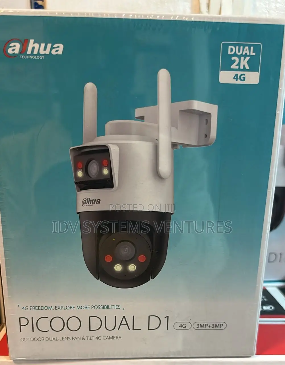 P3d-3f-Pv-4g 3+3mp Outdoor Dual-Lens Pan Tilt 4g Camera