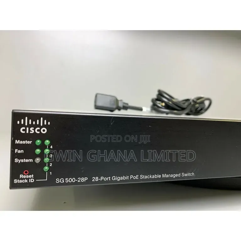Cisco Sg 500-28p 28-Port Gigabit Poe Stackable Managed Switch