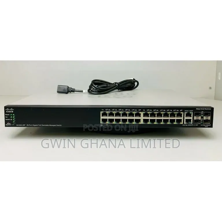 Cisco Sg 500-28p 28-Port Gigabit Poe Stackable Managed Switch