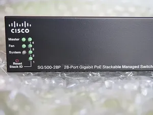 Cisco Sg 500-28p 28-Port Gigabit Poe Stackable Managed Switch