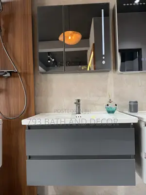 80 Cm Bathroom Cabinet and Tap With Smart Led Mirror