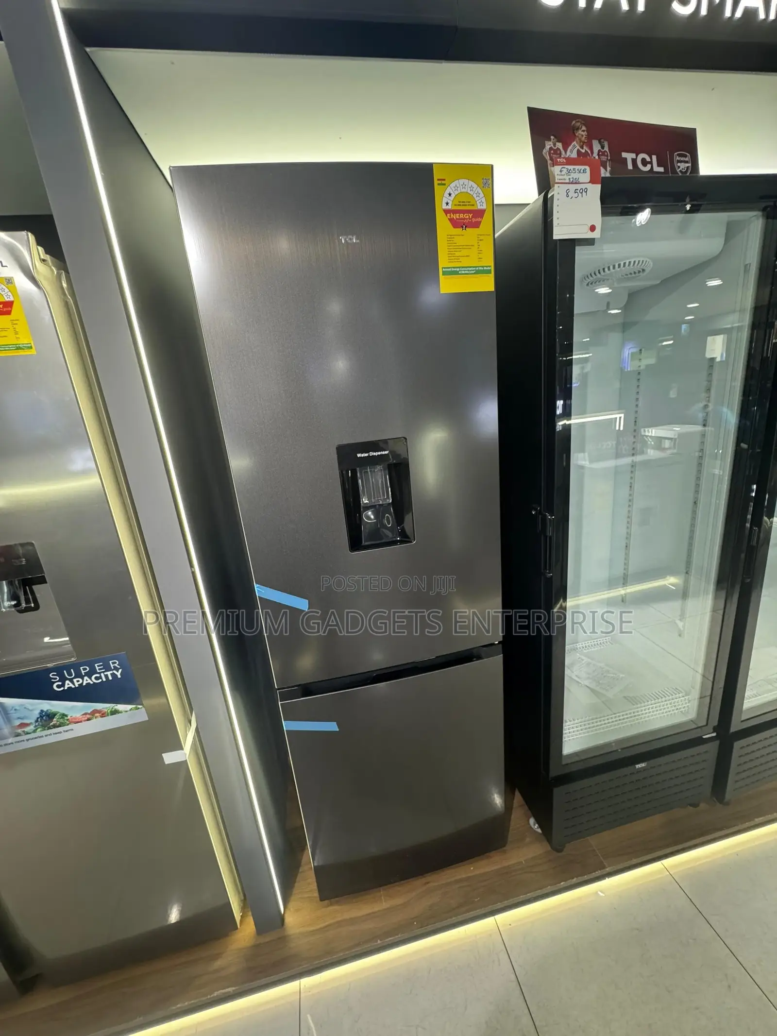 TCL Refrigerator ( F410bfg) 309 LTR With Water Dispenser.