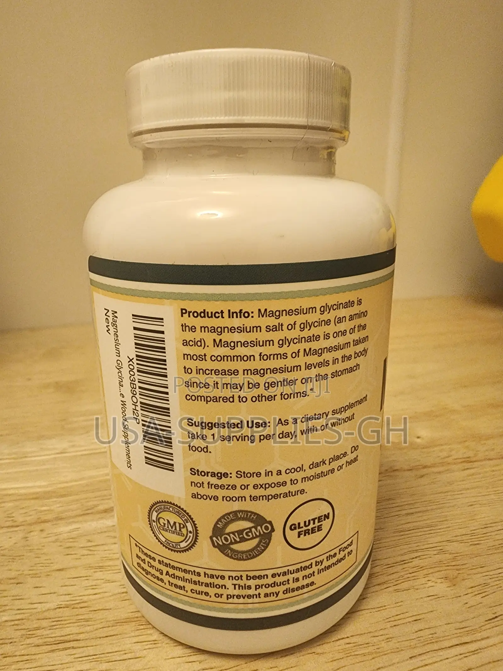 Double Wood Magnesium Glycinate 400mg | 180 Capsules From Usa