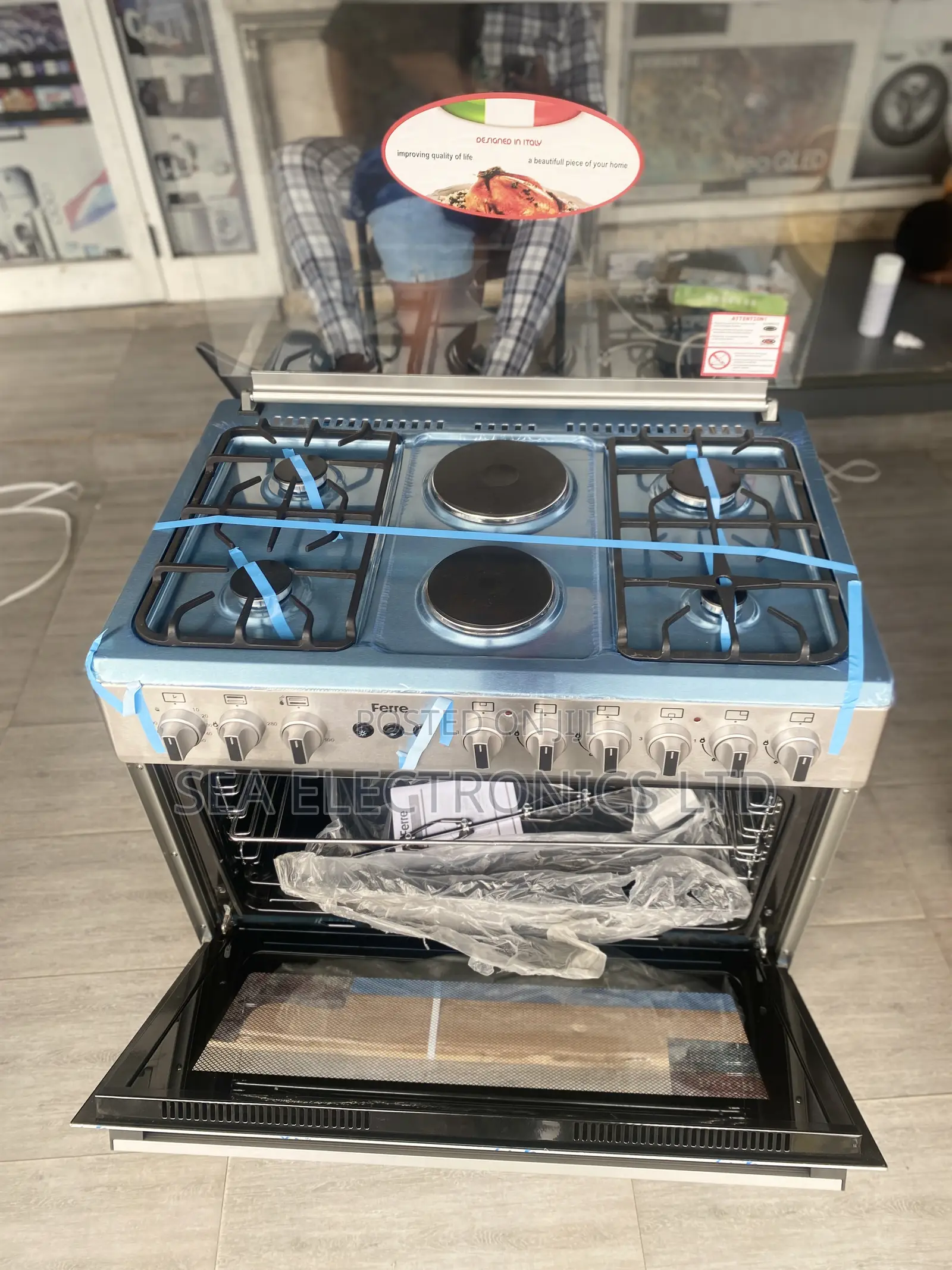 Volcano Ferre 4+2 Electric and Gas Cooker
