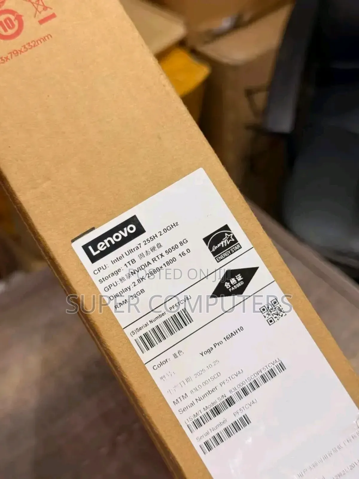 New Laptop Lenovo Legion Pro 7 32GB Intel Core Ultra 7 SSD 1T
