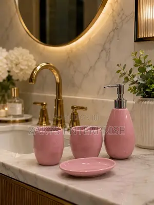 Ceramic Soap Dispenser Set 4 in 1