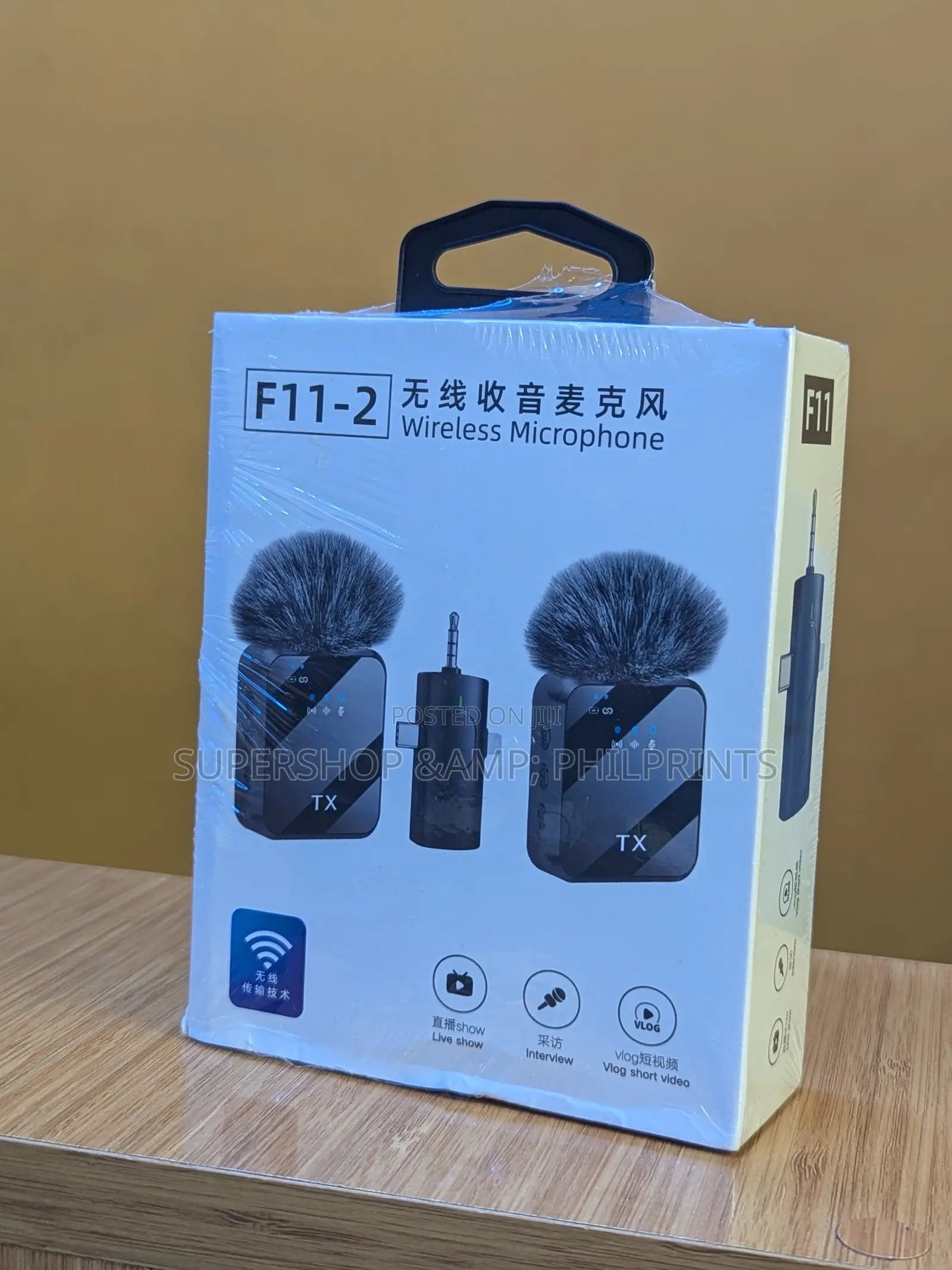 F11-2 Wireless 2 in 1 Microphone
