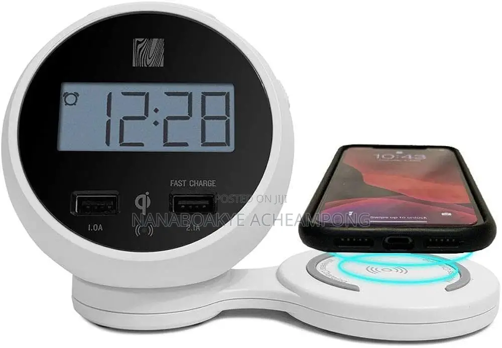 Wireless Charging Alarm Clock