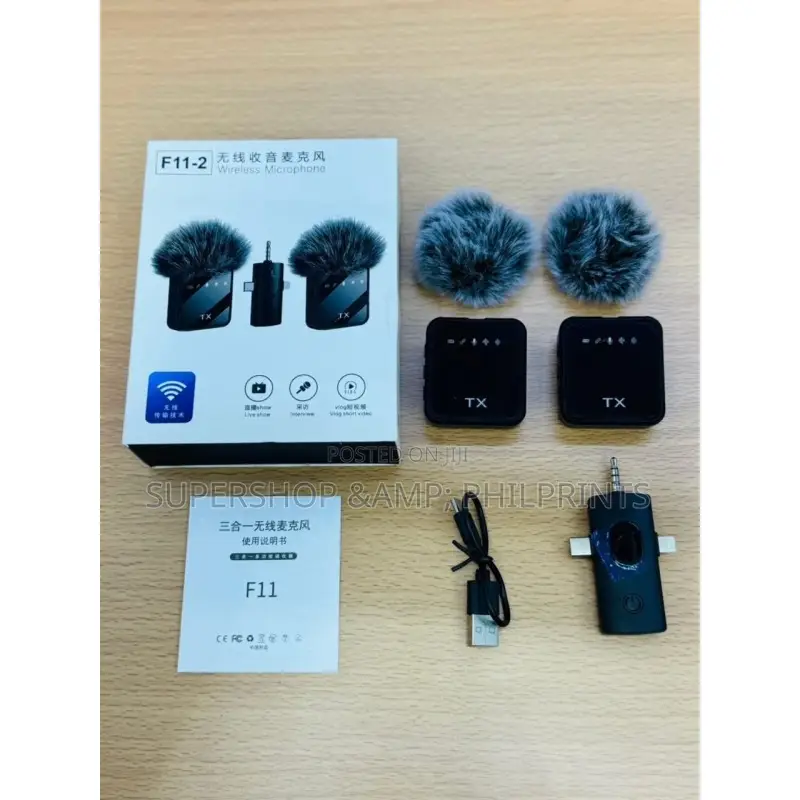 F11-2 Wireless Mic for Content Creators