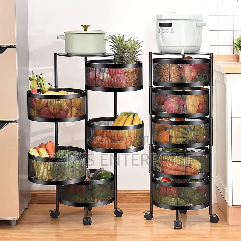 Vegetable Trolley Basket 5tier