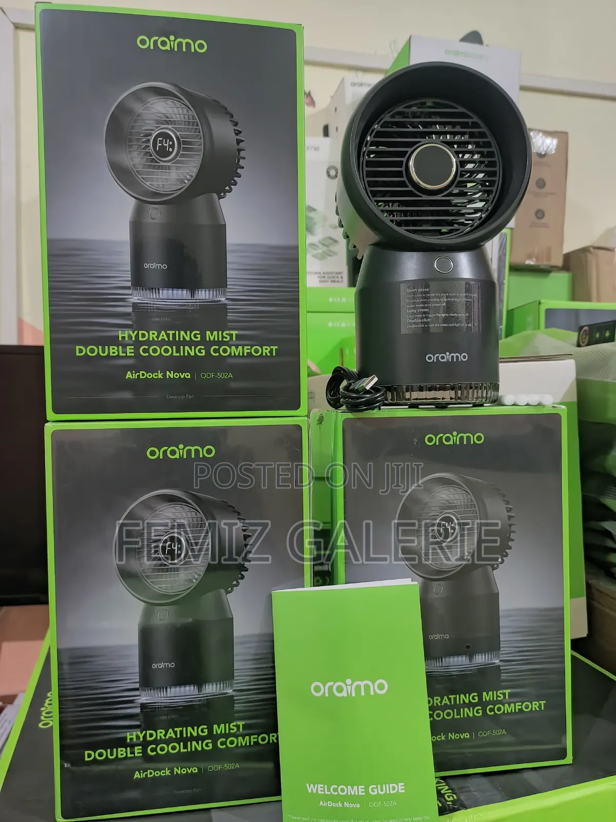 Oraimo Airdock Nova Hydrating Cooling Desktop Fan