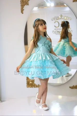 Turkey Imported Torquise Ballgown or Blue Dress
