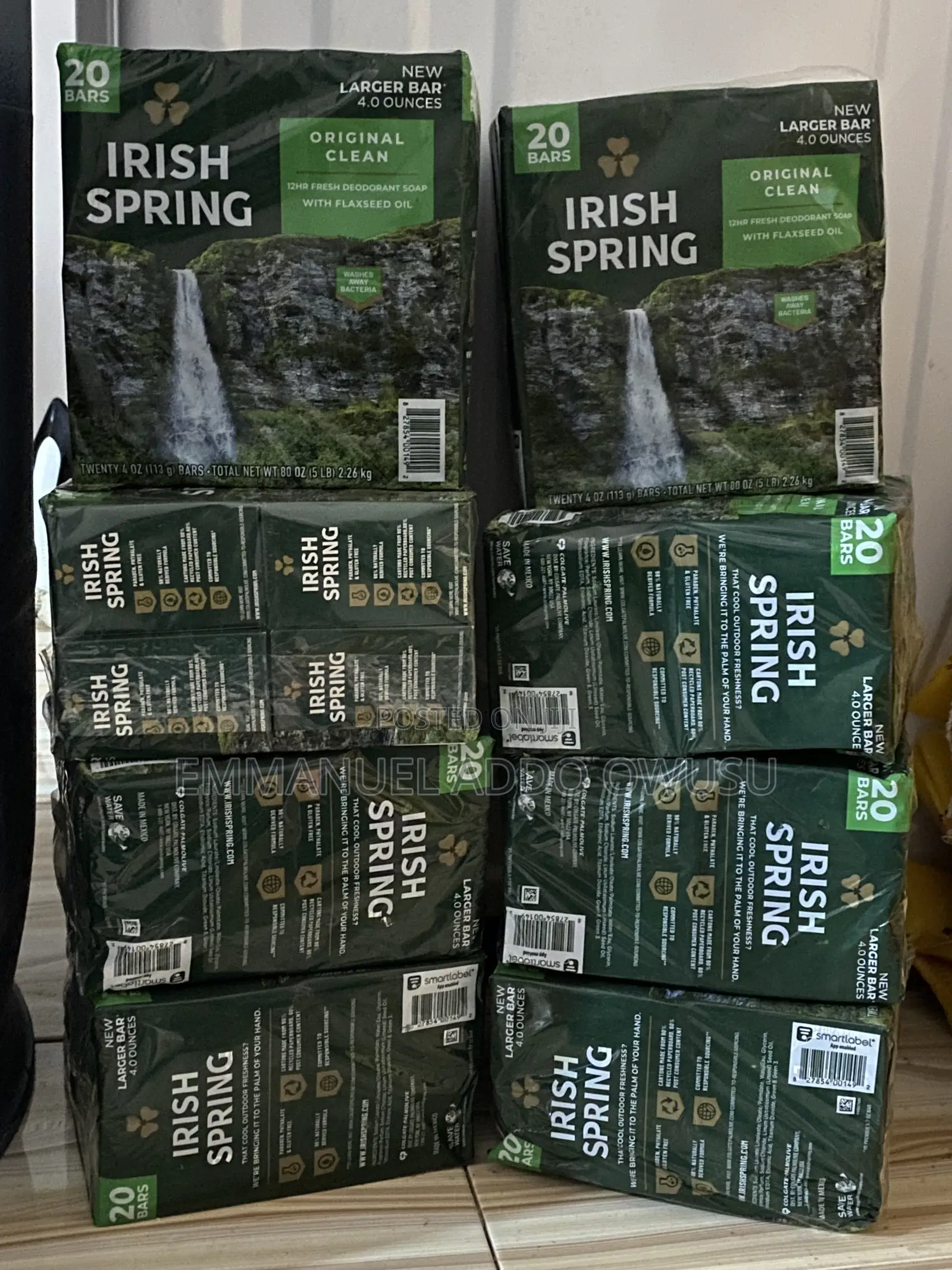 Original Irish Spring Soap From U.S.A at 235ghc Full Pack